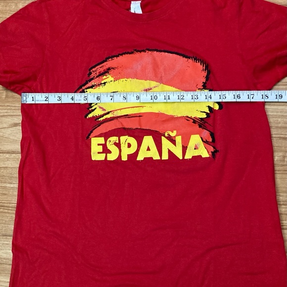 ESPAÑA🇪🇸 Red Men’s T-Shirt Small Crew Neck Tees - Picture 3 of 8